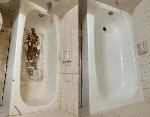 Bathtub Refinishing Near Dayton, OH Before & After